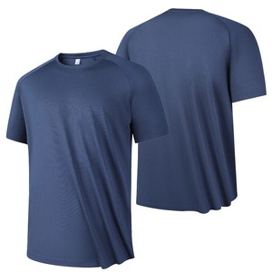 Camiseta para hombre, venta de verano para hombre, 205GSM, 100% de algodón, camiseta informal de gran tamaño con cuello redondo, pantalla Unisex de Color sólido - Product Image 3