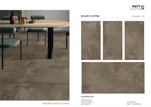 Carreaux numériques élégants en porcelaine mate foncée de 600x1200mm, carreaux 60X120 cm au design moderne pour la décoration de chambres d'hôtel et de maisons - Product Image 3