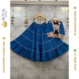 New Beautiful Design <b>Gota</b> Lace Lehenga Collection in Wholesale Rate by Royal Export Surat - Product Image 3