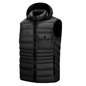 Chaleco de Invierno sin Mangas para Hombre, Abrigo Cálido con Cuello Grueso, Chaleco Acolchado de Algodón, Chaleco Personalizado con Logotipo, Chaleco Acolchado OEM - Product Image 4