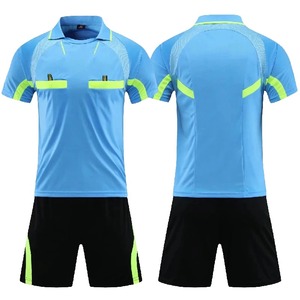 เครื่องแบบผู้ตัดสินฟุตบอลชายเสื้อคอปกเสื้อผู้ตัดสินแขนสั้นเสื้อตัดสินกางเกงขาสั้นสูทสามกระเป๋าใหม่ - Product Image 3
