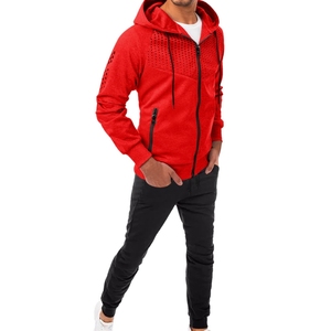 Vêtements de sport de haute qualité Gym Fitness Polaire Formation Hommes Deux Pièces Ensemble Survêtement Jogging Costume pour Hommes - Product Image 5