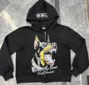 2025 Sudadera con capucha personalizada de alta calidad para hombre para invierno 400gsm 100% algodón French Terry DTG Letter Print Logo 3D bordado nuevo diseño - Product Image 2