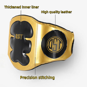 แผ่นรองหน้าท้องสำหรับชกมวยทำจากหนังแผ่นป้องกันร่างกาย MMA สำหรับฝึกคาราเต้คิกบ็อกซิ่ง - Product Image 4