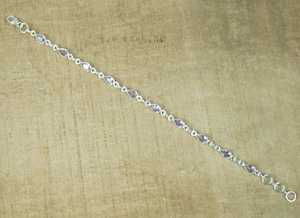 Amethyst <b>Bracelet</b> 925 Silver Adjustable Handmade Gemstone Jewelry February Birthstone Natural <b>Stone</b> <b>Bracelet</b> Gift - Product Image 3