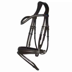 Bridon en cuir de cheval SidePull de haute qualité - Qualité supérieure, couleur noire, taille personnalisable, logo, export en gros pour l'Europe et l'Amérique - Product Image 2