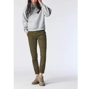 Pantalones formales informales para mujer con bolsillo de doble cara, ajustados, de cintura alta, transpirables, de secado rápido, bordados para el verano de BD - Product Image 3