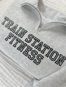 Sweat-shirt à col montant en molleton 100 % coton épais avec fermeture éclair, logo personnalisé, col roulé en French Terry de qualité supérieure, écologique, décontracté pour homme - Product Image 2