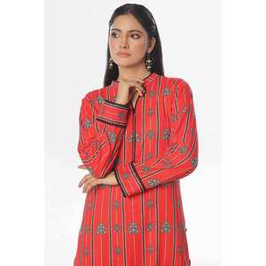 Conjunto de traje Khaddar estampado sin coser de 2 piezas para mujer WNST-42004 - Product Image 5