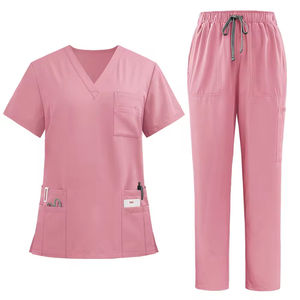Uniforme d'hôpital lavable anti-rides Ensemble de gommage pour médecin et infirmière Ensembles de gommages médicaux pour femmes Combinaison de tunique d'allaitement médical pour femmes - Product Image 2