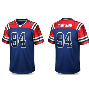 Maillot de football américain 3D imprimé en polyester 2026, nom et numéro d'équipe personnalisés, cousu, respirant, maillot de football américain - Product Image 1