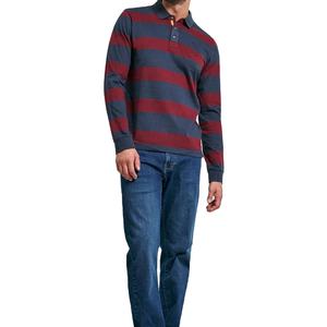 เสื้อรักบี้ผู้ชาย คอวี แขนสั้น ผ้าโพลีเอสเตอร์/คอตตอน ออกแบบโลโก้และดีไซน์ได้ตามต้องการ สำหรับผู้ใหญ่ - Product Image 3