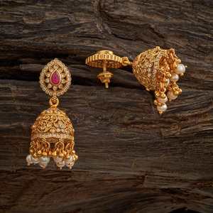 Pendientes Colgantes Plateados con Rubí en Forma de Campana 163708 para Bodas y Eventos - Product Image 3