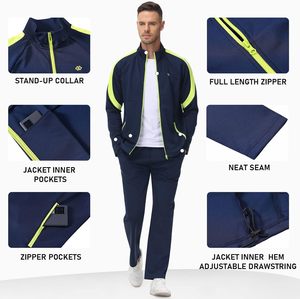 Survêtement de sport décontracté pour hommes, survêtement de haute qualité 100% coton à manches longues, tenue 2 pièces, survêtement de fitness grande taille en gros - Product Image 3