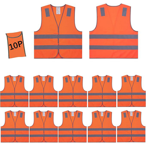Gilets de sécurité gilets de travail de construction réfléchissants noirs à haute visibilité pour hommes et femmes vêtements de travail d'hiver confortables et durables - Product Image 1