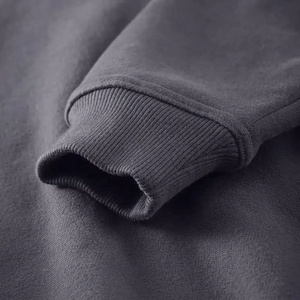 Custom hoodie vendors wholesale 450 grams <b>pullover</b> no drawstring plain oversize hoodie <b>men</b> 80% cotton 20% polyester hoodies - Product Image 6