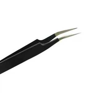 แหนบต่อขนตา BlackLash Professional แบบปลายแหลม 90 องศา ด้ามจับเพชร วัสดุเหล็ก ปลายแหลม สีตามสั่ง - Product Image 5