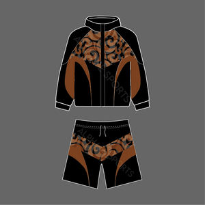 Tendance 2025 personnalisé hommes imprimé Nylon respirant coupe-vent costume en gros couleur bloc ensembles courts fermeture éclair complète Streetwear - Product Image 1