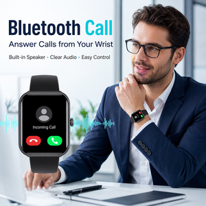 smart watch with <b>sim</b> <b>card</b> and whatsapp smart watch for men - health & fitness smart watch with earbuds and power bank charger - Product Image 1