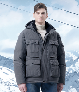 เสื้อแจ็คเก็ตไนลอนความหนาแน่นสูง MK-686แบรนด์เกาหลี, เสื้อแจ็คเก็ตกลางแจ้งลำลองซับในอบอุ่นกันลมสามารถถอดออกได้หลายแบบ - Product Image 1