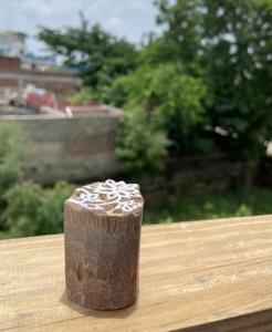 Hand-Carved Teak <b>Wood</b> <b>Block</b> Printing : Leaf & Floral Designs - Product Image 3