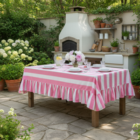 Chemin de table rectangulaire en coton Khushboo, écologique, de style naturel, imprimé floral, pour la décoration de la maison, les mariages, les fêtes de jardin