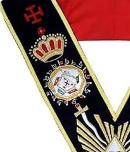 ปลอกคอเมสัน AASR สกอตติชไรต์ ระดับ 32 องศา ปักด้วยมือ |   ปลอกคอธงชาติทุกประเทศ |   ปลอกคอปักลายเครื่องราชอิสริยาภรณ์เมสัน - Product Image 2