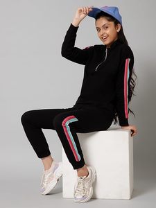 Vêtements Logo personnalisé vêtements élégant coton 2 pièces ensemble formation Jogger porter à capuche survêtements pour femme - Product Image 3