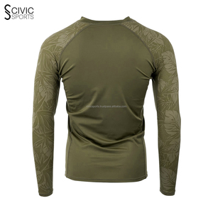 Active Wear Gym Rash Guard con mangas completas Logotipo personalizado Material de LICRA-Precio al por mayor Diseño informal - Product Image 3