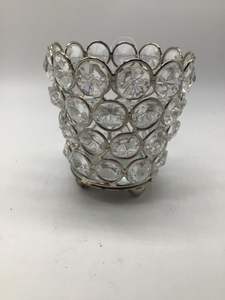 Bougeoir fait main en métal et cristal avec forme ronde fini parfait pour la décoration intérieure Votive et présentoirs de chandeliers - Product Image 5