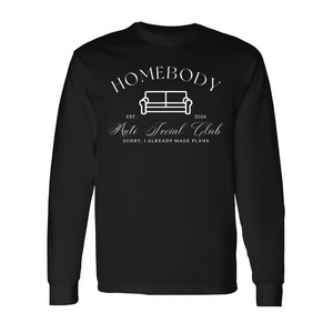 T-shirt promozionale a maniche lunghe Homebody Anti Social Club Est 2024 - Product Image 2