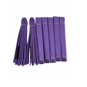 Cinturón de Karate y Jiu Jitsu Brasileño con Logotipo Personalizado, Alta Calidad, 100% Algodón, Logotipo Frontal Personalizable, Uniforme de Artes Marciales - Product Image 1