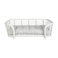 Großhandel natürliche Rattan Hund Haustier Bett nachhaltige umwelt freundliche Haustier Betten für Indoor Outdoor Made in Vietnam guten Preis