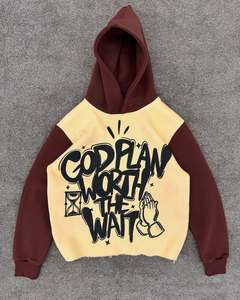 Sudaderas con capucha para hombre más vendidas con nuevo diseño de gran tamaño con cremallera completa hecha en Pakistán MOQ bajo bordado de Socorro al por mayor - Product Image 6