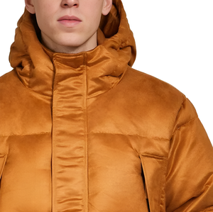 Chaqueta cortavientos de lona acogedora para hombre de alta calidad, chaqueta de invierno impermeable con capucha para clima frío, estilo informal, cierre de cremallera - Product Image 5