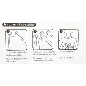 Disposable TNT <b>Apron</b> in <b>White</b> 82x100 Size 50 Piece Pack - Product Image 2