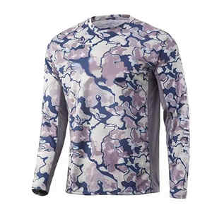 100% más vendidos al aire libre malla sudor liberación Fisher camisas protección solar al por mayor ropa de pesca para hombre - Product Image 3