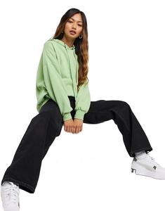 <b>Women</b> Hoodies Quick Dry Breathable Polyester Cotton Custom Design <b>Green</b> Crop Ladies Gym Warm Up <b>women's</b> hoodies - Product Image 4