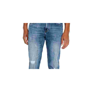 Jeans Buffalo David Bitton para Hombre, Modelo Ash-X, Corte Slim Fit, Denim Lavado, Talla 32X32, Estilo Patchwork Azul con Decoración de Remaches - Product Image 2