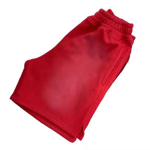 Trendy Acid Wash Flattering Fit <b>Men's</b> <b>Shorts</b> 100% Cotton Windproof Canvas Drawstring Closure Warm Weather Wardrobe <b>Shorts</b> for - Product Image 4