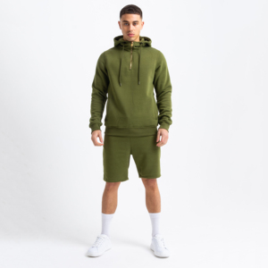<b>Men's</b> Custom Windproof Breathable Cotton Fleece Tracksuit Top Fashion Jogging Shorts Set Plus Size Winter <b>Clothing</b>-Active Tops - Product Image 1