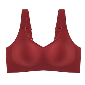 Soutien-gorge push-up à maintien doux de grande taille pour femmes, sans couture, une pièce, sans armatures, réglable, soutien-gorge de sport fin - Product Image 5