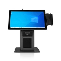 Kiosque de commande automatique sur pied pour restaurant, écran tactile 21,5 pouces, SDK, lecture de code QR, paiement POS, service de commande de repas en libre-service