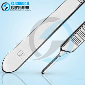 Mango de bisturí de acero inoxidable de calidad superior al por mayor bajo MOQ fuente de alimentación manual 2025 precio barato mango de bisturí - Product Image 6