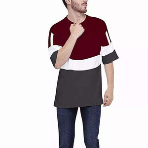T-shirt Homme Coupe Décontractée Oversize en Coton Épais Style Urbain Fournisseur OEM ODM Vente en Gros - Product Image 1