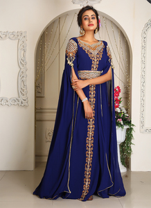 ชุดเดรสชายหาดยาวถึงพื้นสำหรับผู้หญิงสไตล์โมร็อกโกอิสลามชุดเดรสแขนยาวระบายอากาศได้ดีทันสมัย - Product Image 2