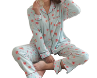 Ensemble de vêtements de nuit en coton pour femmes, 2 pièces, tricoté, été/printemps, taille élastique, pyjama, vêtements de maison, séchage rapide, respirant