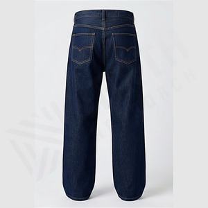 Jeans en denim délavé pour hommes Coupe droite Slim Fit Grande taille Couleur personnalisée Marque privée Pantalons de créateur Vente en gros Couleur personnalisée - Product Image 2