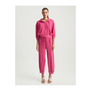 เสื้อแจ็คเก็ตผ้าฝ้ายมีฮู้ดและซิป ชุดวอร์ม - Product Image 1