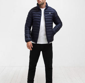 Veste pour homme en coton polyester uni tendance 2026, veste matelassée pour homme - Product Image 3